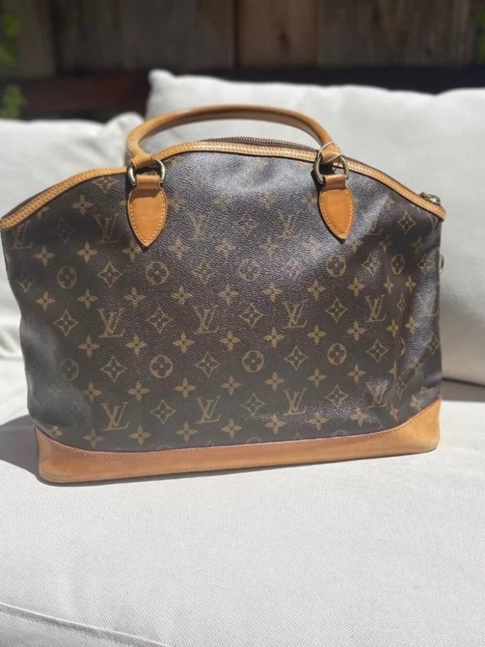 Louis Vuitton LV Tote Bag M40104 Lockit Vertical Brown Monogram